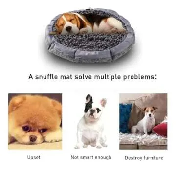 HlinZoom Snuffle Mat for Interactive Dog Play and Foraging