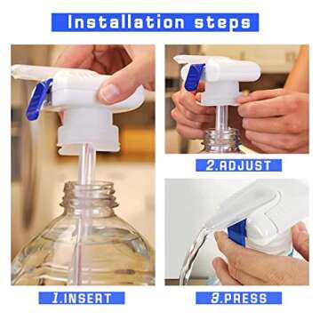 Drink Dispenser, For Fridge Gallon - 2 Pcs Automatic Milk Dispenser and Beverage Dispenser, Easy to Use Kids Tap Drink Dispenser, for Drinks, Juice, and Beverages - Prevent Overflowinge