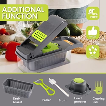 Professional Mandoline Slicer Vegetable Chopper for Efficient Cooking