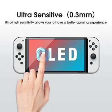 amFilm Glass Screen Protector for Nintendo Switch OLED 2021
