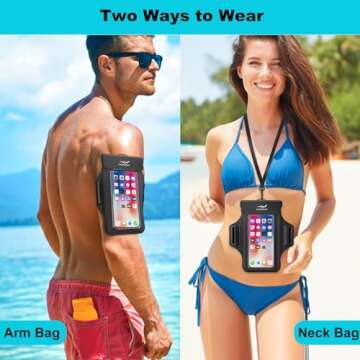 Floating Waterproof Phone Pouch Armband Case for iPhone and Samsung