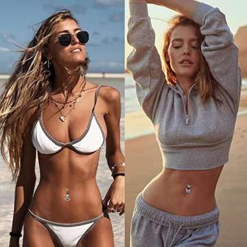 LOLIAS 14G Belly Button Rings Dangle Cute Gold Plated Snake Evil Eye Heart Clear CZ Butterfly Belly Button Rings for Women Belly Piercing Pack,Silver Tone