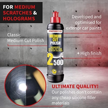 Menzerna Medium Cut Polish 2500 for Scratch Repair & Glossy Finish