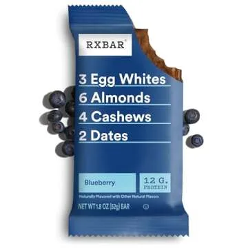 RXBAR Blueberry Protein Bars, Protein-Rich Snack - 22Oz Box