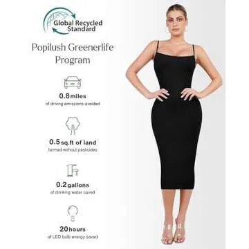 Popilush Shapewear Dress - Bodycon Comfort and Style