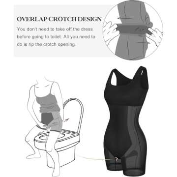 Popilush Shapewear Dress - Bodycon Comfort and Style