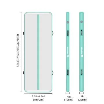 AKSPORT Inflatable Air Mat Tumble Track for Gymnastics