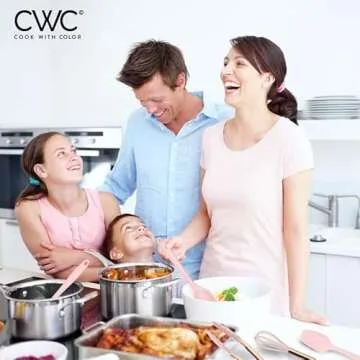 Compact COOK WITH COLOR Silicone Kitchen Utensils Set