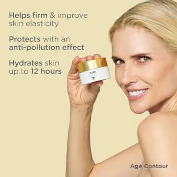 ISDIN Age Contour Face and Neck Anti-Aging Benefits Cream, Moisturizing and Firming Action, Suitable for Sensitive Skin and Non-comedogenic 1.8 Fl Oz