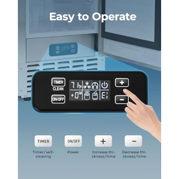 EUHOMY Commercial Nugget Ice Maker for Home & Business