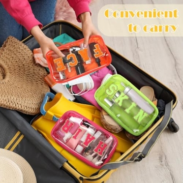 Pinkunn Preppy Makeup Bags - Chic & Functional Toiletry Pouches