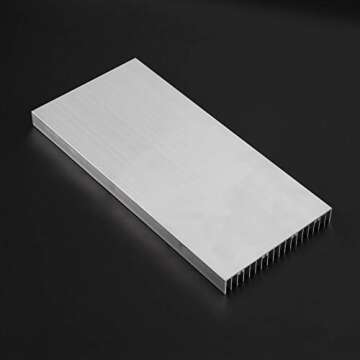 Aluminum Heat Sink Heatsink Module Cooler Fin for High Power Amplifier Transistor Semiconductor Devices with Dense 19 pcs Fins 11.8"(L) x 5.51"(W) x 0.79"(H) / 300 mm (L) x 140 mm (W) x 20 mm (H)