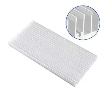 Aluminum Heat Sink Heatsink Module Cooler Fin for High Power Amplifier Transistor Semiconductor Devices with Dense 19 pcs Fins 11.8"(L) x 5.51"(W) x 0.79"(H) / 300 mm (L) x 140 mm (W) x 20 mm (H)
