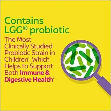 Culturelle Kids Chewable Daily Probiotic for Kids, Ages 3+, 30 Count, #1 Pediatrician-Recommended Br...