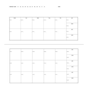 Zequenz Classic 360 Everyday Series, Size: Medium, Color: Red, Paper: Planner, Everyday, Weekly & Monthly Planner, Diary, Undated, Soft Cover, Soft Bound, B6 Slim, 4" x 7", 100 Sheets / 200 Pages