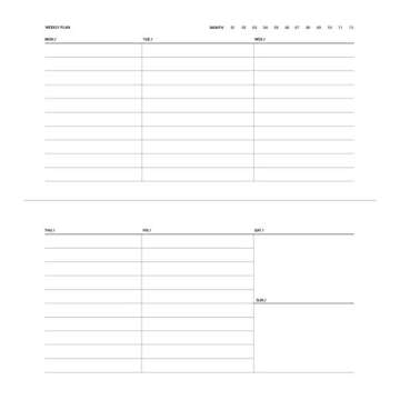 Zequenz Classic 360 Everyday Series, Size: Medium, Color: Red, Paper: Planner, Everyday, Weekly & Monthly Planner, Diary, Undated, Soft Cover, Soft Bound, B6 Slim, 4" x 7", 100 Sheets / 200 Pages