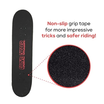 Monster Jam 31-inch Maple Skateboard for Cruising & Tricks