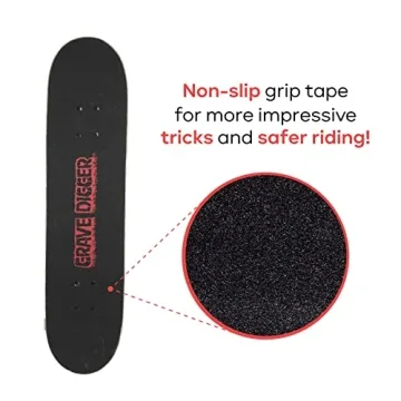 Monster Jam 31-inch Maple Skateboard for Cruising & Tricks