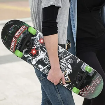 Monster Jam 31-inch Maple Skateboard for Cruising & Tricks