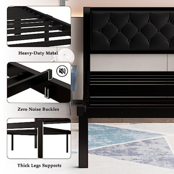 Feonase Twin Metal Bed Frame - Stylish & Durable Design