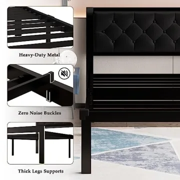 Feonase Twin Metal Bed Frame - Stylish & Durable Design