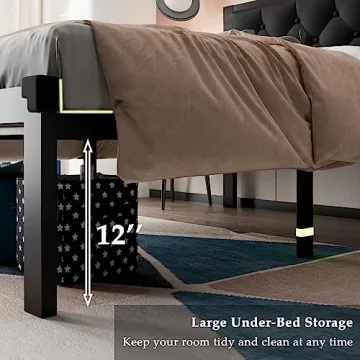 Feonase Twin Metal Bed Frame - Stylish & Durable Design