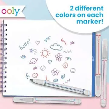 Seeing Double Fine Felt DoubleTip Markers - 10 Colors