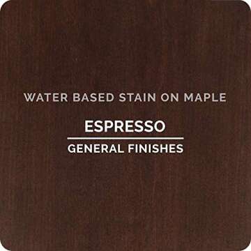 General Finishes Water Based Wood Stain, 1 Quart, Espresso