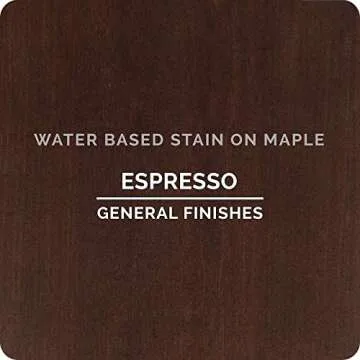 General Finishes Water Based Wood Stain, 1 Quart, Espresso