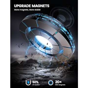 Lamicall Fits MagSafe Car Mount Vent - [2024 Upgraded HD Glass Surface] Magnetic Phone Holders for Your Car - Car Phone Holder Mount for iPhone 16 15 14 13 Pro Plus Max Mini for Mag Safe Case