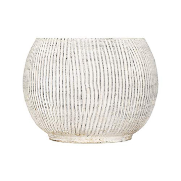 Stylish Distressed Cream Terracotta Planter for Plants