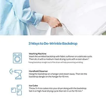 LimoStudio 10' x 20' Pure White Backdrop for Professionals