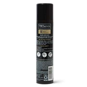 TRESemmé Temporary Hair Color Root Touch-Up Dark Brown Ammonia-free, Peroxide-free Root Cover Up Sp...