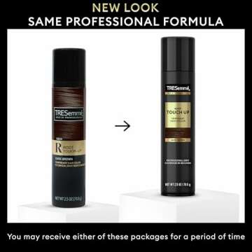 TRESemmé Temporary Hair Color Root Touch-Up Dark Brown Ammonia-free, Peroxide-free Root Cover Up Spray 2.5 Fl Oz