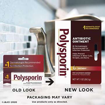 Polysporin First Aid Antibiotic Ointment -1 oz, Pack of 4
