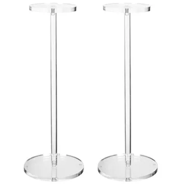 MyGift Clear Acrylic Hat and Wig Display Stand Set