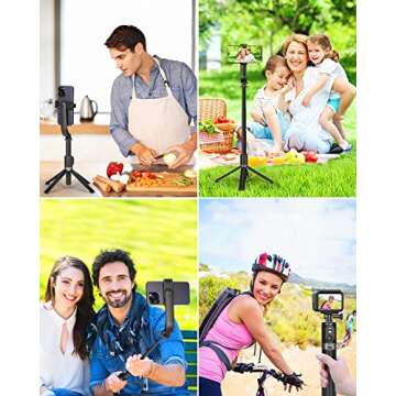 Eocean Selfie Stick Tripod for All Smartphones