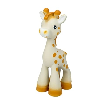Nuby Jackie The Giraffe Natural Rubber Baby Teether - 3+ Months - Baby Teething Toy