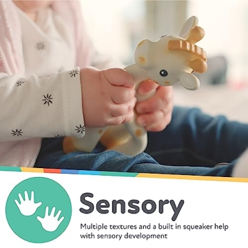 Nuby Jackie The Giraffe Teething Toy - Natural Rubber Fun