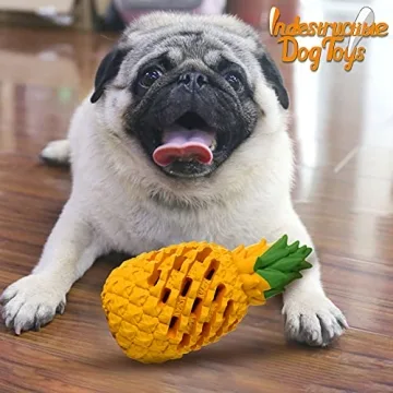 M.C Works Durable Pineapple Dog Chew Toy for Aggressive Chewing