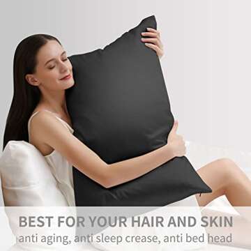 ZIMASILK 100% Mulberry Silk Pillowcase for Hair and Skin