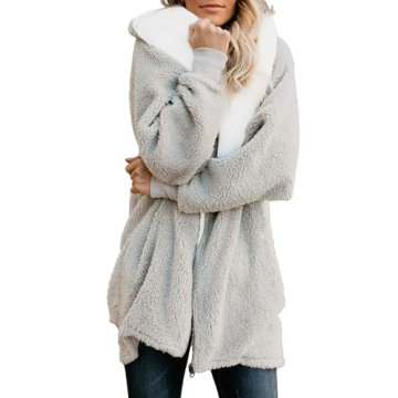 ReachMe Cozy Oversized Sherpa Jacket for Women