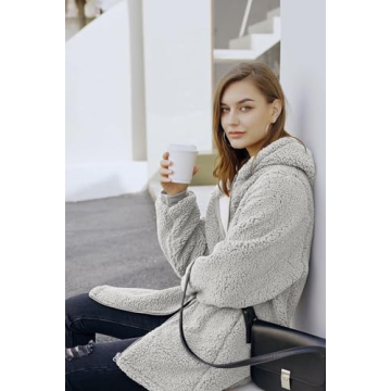 ReachMe Cozy Oversized Sherpa Jacket for Women