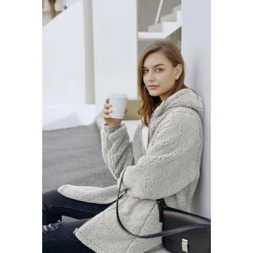 ReachMe Cozy Oversized Sherpa Jacket for Women