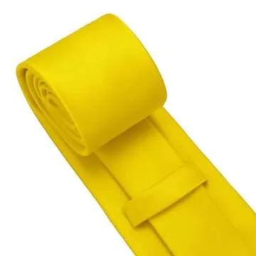 Banana Yellow Tie Set Classic Formal Necktie for Men