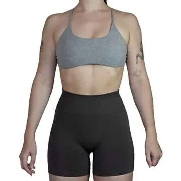 AUROLA Earth Workout Sports Bras Women Athletic Removable Padded Backless Strappy Criss Cross Light Support Gym Fitness Yoga Crop Bra