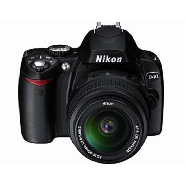Nikon D40 6.1MP Digital SLR Camera Kit with 18-55mm f/3.5-5.6G ED II Auto Focus-S DX Zoom-Nikkor Lens