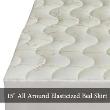 Royal Hotel Waterproof Bamboo Blend Fitted Mattress Pad