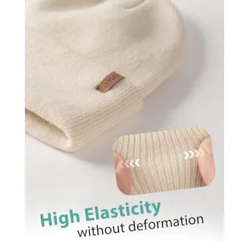 FURTALK Unisex Cuffed Knitted Beanie for Winter Warmth