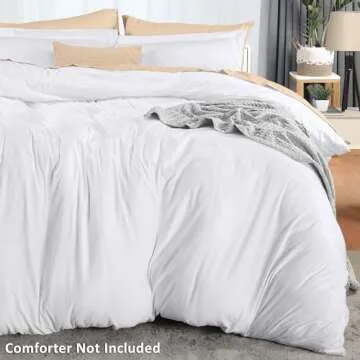 Utopia Bedding Duvet Cover King Size - 1 Duvet Cover with 2 Pillow Shams 20 X 36-3 Pieces Bedding Duvet Cover with Zipper Closure - Soft Brushed Microfiber, 104 X 90 Inches (King, White)